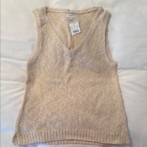 J.Crew V-neck beach sweater-tank